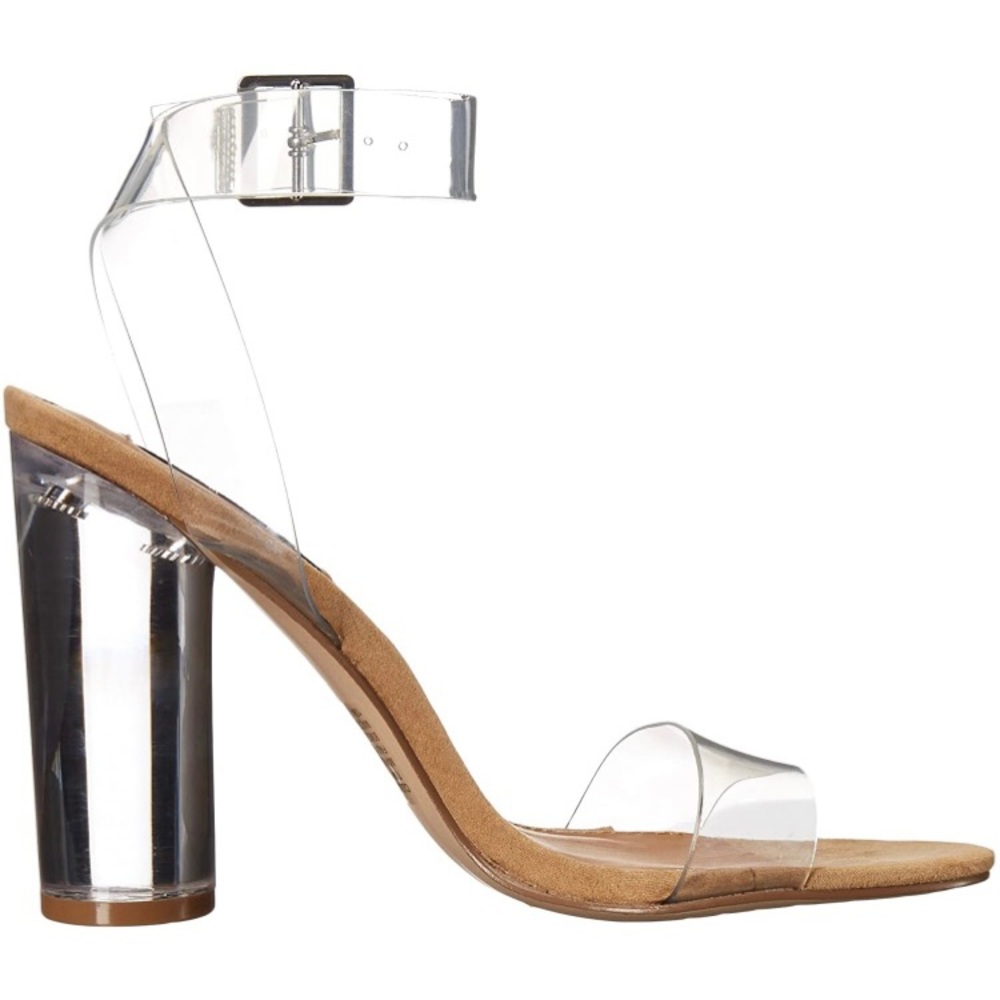 Steve Madden Transparent And Tan Block Heels - image 2